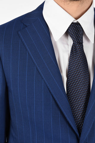 side vents pinstriped 2-button MANTUA suit