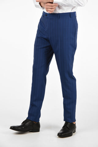 side vents pinstriped 2-button MANTUA suit