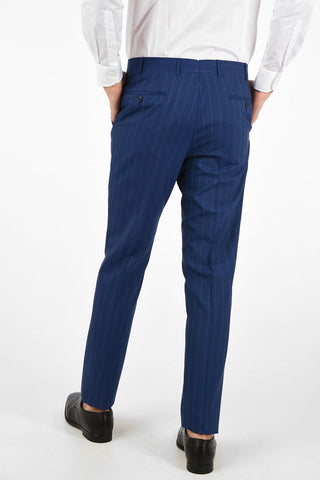 side vents pinstriped 2-button MANTUA suit