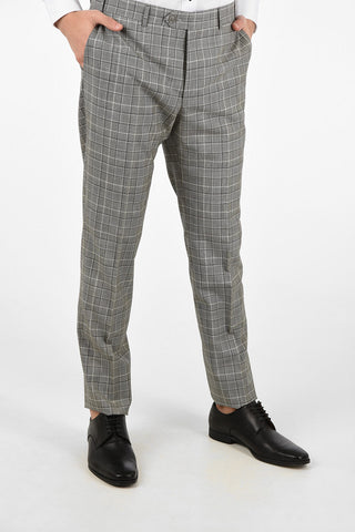 side vents check 2-button MANTUA suit