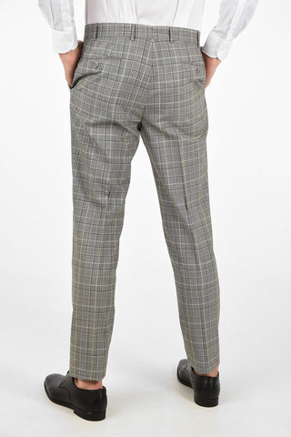 side vents check 2-button MANTUA suit
