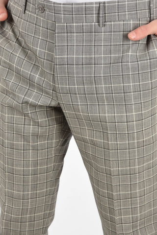 side vents check 2-button MANTUA suit