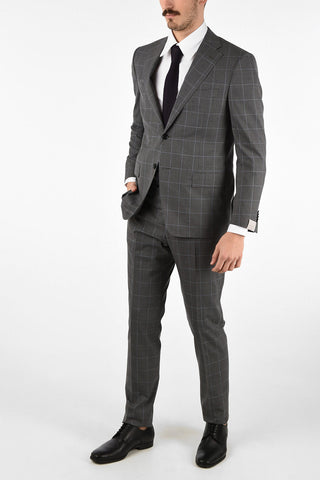 side vents check drop 6R 2-button MANTUA suit