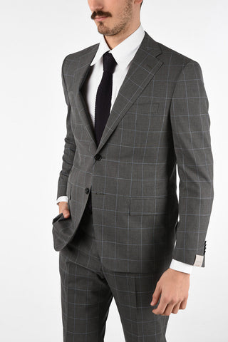 side vents check drop 6R 2-button MANTUA suit