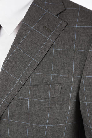 side vents check drop 6R 2-button MANTUA suit