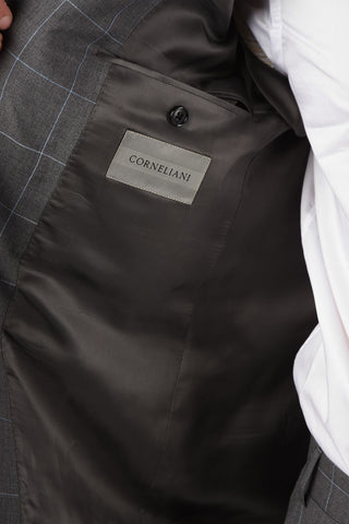 side vents check drop 6R 2-button MANTUA suit
