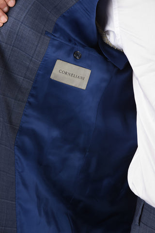 side vents check 2-button MANTUA suit