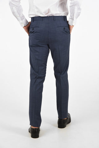 side vents check 2-button MANTUA suit