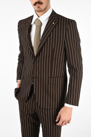 CC COLLECTION side vents pinstriped 2-button RIGHT suit