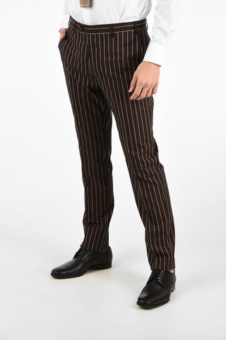 CC COLLECTION side vents pinstriped 2-button RIGHT suit