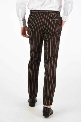 CC COLLECTION side vents pinstriped 2-button RIGHT suit