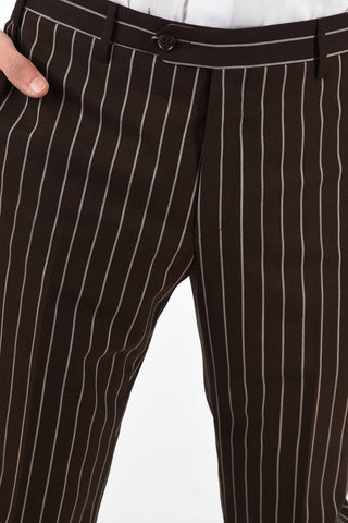 CC COLLECTION side vents pinstriped 2-button RIGHT suit