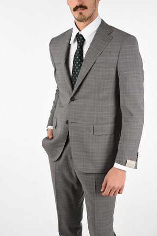 side vents check drop 6R 2-button MANTUA suit