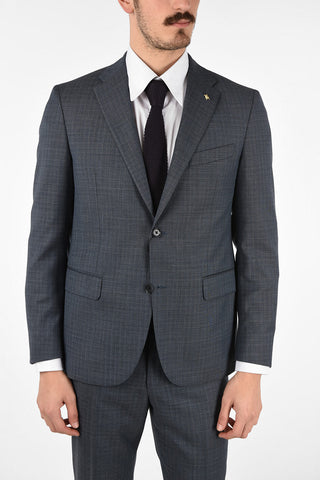 CC COLLECTION side vents mini check 2-button RIGHT suit
