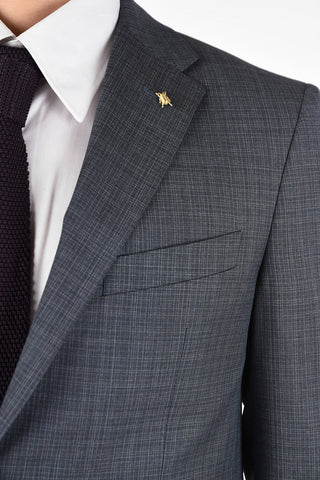 CC COLLECTION side vents mini check 2-button RIGHT suit