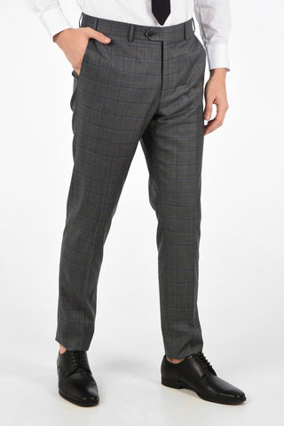 side vents check 2-button MANTUA suit