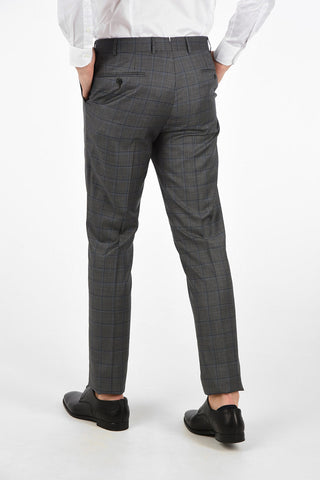 side vents check 2-button MANTUA suit