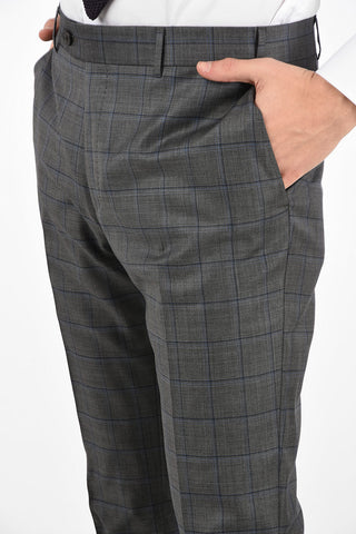 side vents check 2-button MANTUA suit