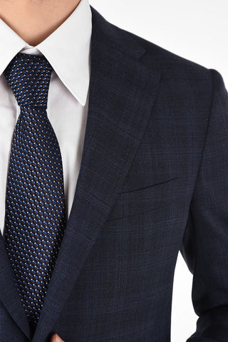 side vents check 2-button MANTUA suit