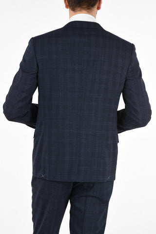 side vents check 2-button MANTUA suit