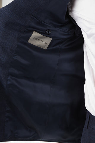 side vents check 2-button MANTUA suit