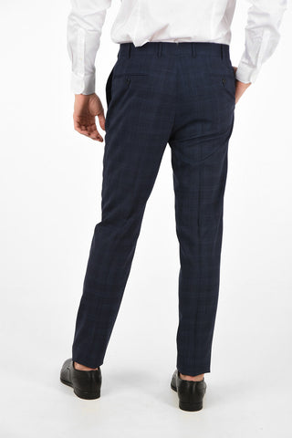 side vents check 2-button MANTUA suit