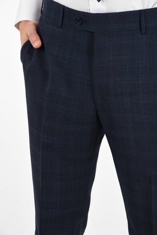 side vents check 2-button MANTUA suit