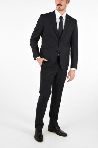 CC COLLECTION side vents pinstriped 2-button RIGHT suit