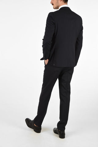 CC COLLECTION side vents pinstriped 2-button RIGHT suit