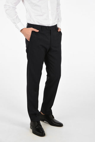 CC COLLECTION side vents pinstriped 2-button RIGHT suit