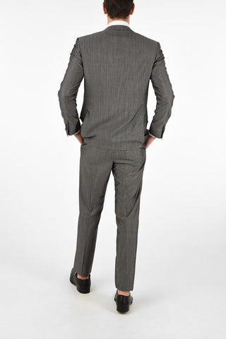 side vents pin check drop 6R 2-button MANTUA suit
