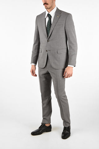 CC COLLECTION side vents mini check 2-button RIGHT suit