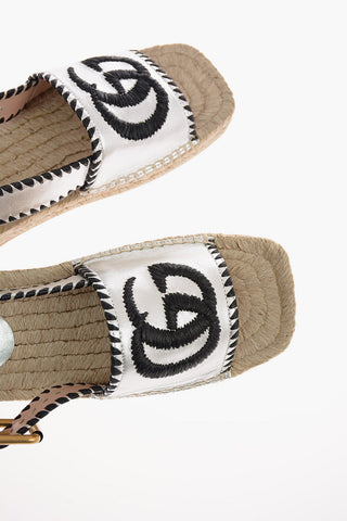 Sandali Monogram in Nappa Lamè con Scuola Corda