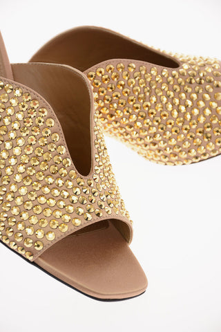 Jewel Mules with Kitten Heel 6 Cm 