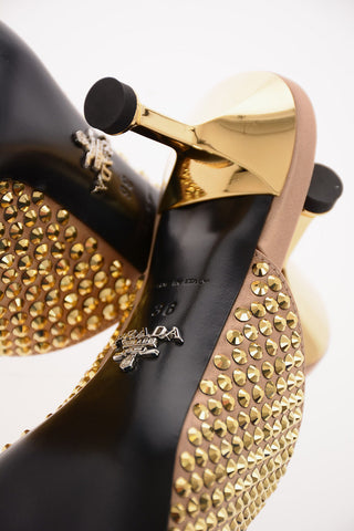 Jewel Mules with Kitten Heel 6 Cm 