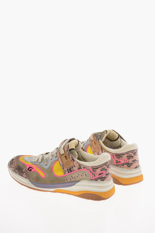 Leather Nylon ULTRAPACE PINK TEJUS Sneakers with Side Logo