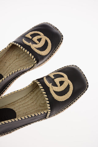 Soft Leather Monogram Espadrilles