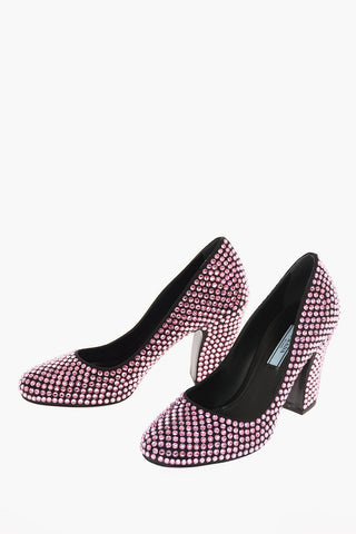 Leather Jewel Pumps 9.5 Cm