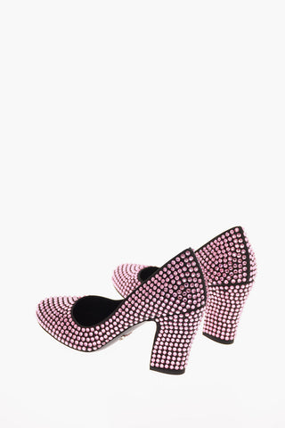 Leather Jewel Pumps 9.5 Cm