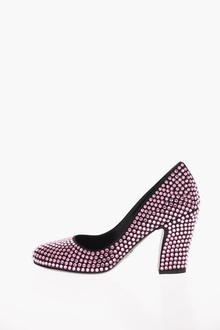 Leather Jewel Pumps 9.5 Cm