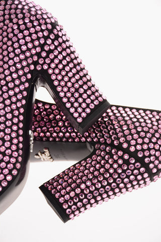 Leather Jewel Pumps 9.5 Cm