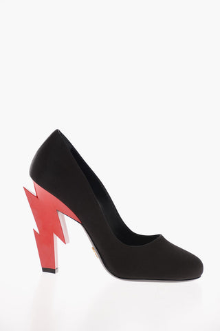 Pumps in Satin con Tacco Scultura 11 Cm 