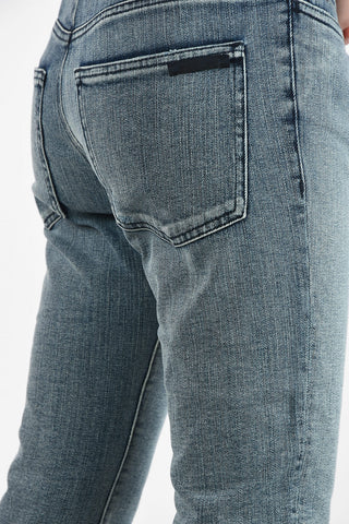 Cropped loose fit jeans