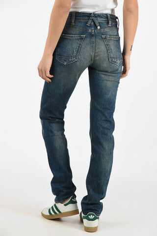 stone washed skinny fit jeans
