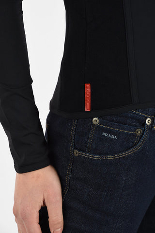 Slim Fit Sweatshirt with Zip Closure