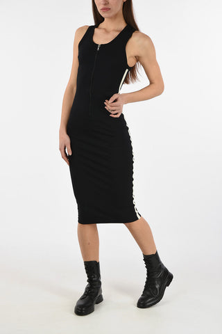 Hal Zip maxi bodycon dress