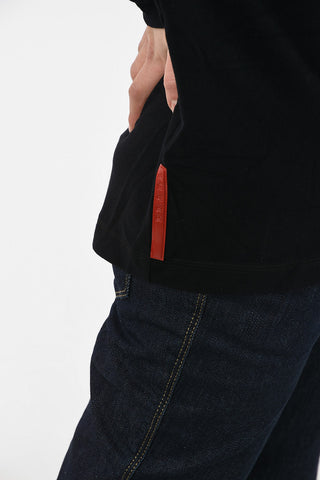 turtle neck half zip mock-neck sweatshirt