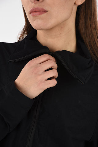 turtle neck half zip mock-neck sweatshirt