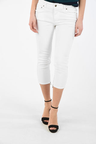 cropped jeans with Ankle Zip