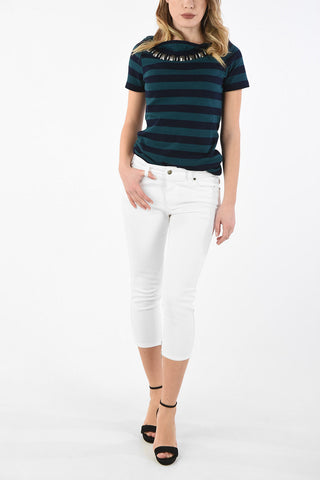 cropped jeans with Ankle Zip